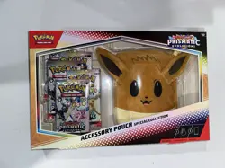 Pokemon TCG Prismatic Evolutions Accessory Pouch Special Collection Sealed - Image 1