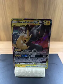Pokemon TCG Pikachu & Zekrom GX 33/181 SM-Team Up Ultra Rare Holo Eng - Image 2
