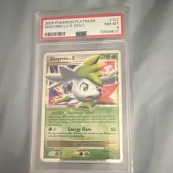 Pokemon 2009 Platinum Shaymin LV.X Sky Forme Holo Ultra Rare 127/127 PSA 8 - Image 1