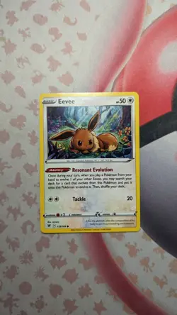 Pokemon Eevee 119/197 Additional Black Ink Misprint Error NM - Image 1