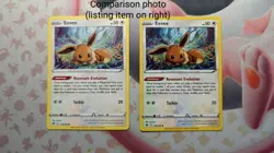 Pokemon Eevee 119/197 Additional Black Ink Misprint Error NM - Image 3