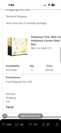 Pokemon Center 30th Anniversary ETB Elite Trainer Box New Sealed *PRESALE* - Image 2