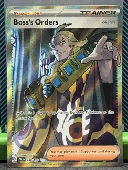 Pokemon TCG Boss's Orders Trainer Full Art Holo Rare Card 248/193 Paldea NM - Image 1