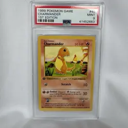 1999 Pokemon 1st Edition Base Set Charmander 46/102 PSA 9 - Image 1