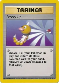 SCOOP UP 78/102 RARE BASE SET UNLIMITED LP POKEMON - Image 3