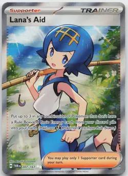 Lana's Aid 207/167 Ultra Rare Twilight Masquerade Holo Near Mint - Image 1