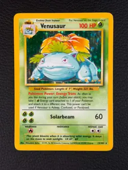 1999 Pokemon Base Set Venusaur 15/102 Holo Rare WOTC Vintage - Image 1