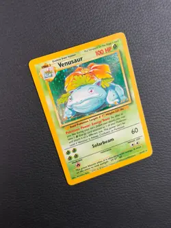 1999 Pokemon Base Set Venusaur 15/102 Holo Rare WOTC Vintage - Image 4