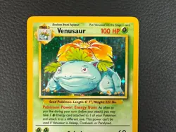 1999 Pokemon Base Set Venusaur 15/102 Holo Rare WOTC Vintage - Image 5