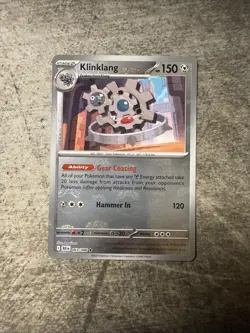 Pokemon Klinklang 063/086 (Master Ball Pattern) Sv: Black Bolt Reverse Holo NM+ - Image 1