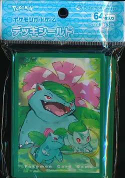 Pokemon Center Japan Evolution Line Venusaur - Card Sleeves Deck Shields - 64 - Image 1