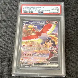 PSA 10 Ethan's Ho-Oh EX 230/182 Pokemon Destined Rivals Special Illustration - Image 1