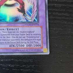 Yu-Gi-Oh! Elemental Hero Air Neos 1st Edition Ultra-Rare STON-EN034 - Image 5