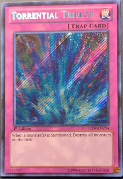 Yu-Gi-Oh! TCG Konami Torrential Tribute LCJW-EN294 Trap Holo 1st Edition - Image 1