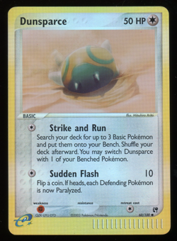 Pokemon 2003 Ex Sandstorm - Dunsparce - Reverse Holo - 60 - Image 1