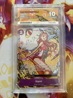 Nami PRB02-012 Welcome Pack Promo NM One Piece TCG English Alt Art ACE 10 - Image 1