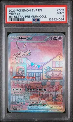 🔥 Pokemon TCG 🔥 Mew ex #053 Scarlet & Violet 151 UPC Black Star Promo PSA 9 🔥 - Image 3
