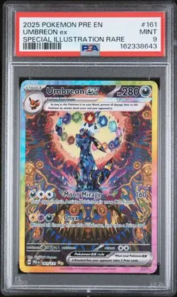 UMBREON EX Prismatic Evolutions Special Illustration Rare #161 PSA 9 Pokemon - Image 1