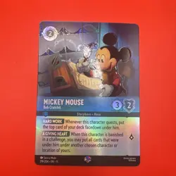 Disney Lorcana Winterspell - Mickey Mouse Bob Cratchit Epic Foil #219/204 - Image 2