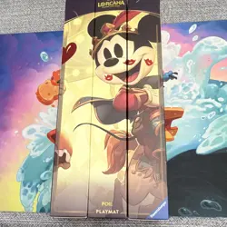 Ravensburger Disney Lorcana Minnie Mouse Foil Neoprene Playmat 24x13.5" - Image 1