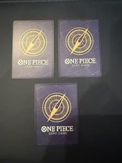 Bandai One Piece Card Game OP05 Roronoa Zoro OP05-113 Alt Art Green 3-Card Lot - Image 2