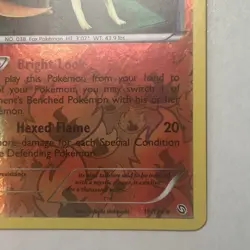 Pokemon TCG DRAGONS EXALTED Ninetales Reverse Holo Rare Flames 19/124 NM- Card - Image 4