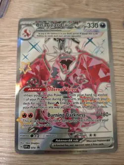 Charizard ex SVP 074 Tera Dark Holo Pokemon Card Near Mint 2024 Black Star Promo - Image 1