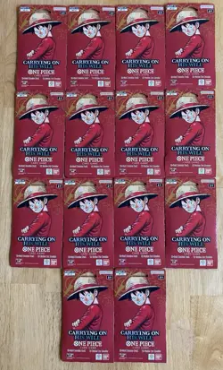 Bandai One Piece Card Game OP-13 Carrying On His Will English 12-Card Pack - Image 1