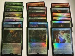LOTR MTG Lot of 18 Foil Cards Commons Lightly Played or Better - Image 1