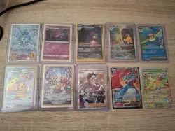 10 Pokemon Card Lot Gengar, pikachu, Leafeon, Pidgeot, Armarouge - Image 1