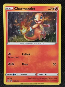 Charmander Cosmos Holo Black Star Promo Sword & Shield 2021 Pokemon Card SWSH092 - Image 1