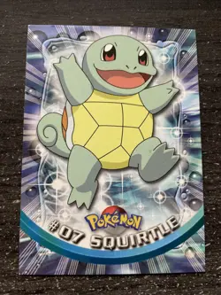 CARTE POKEMON TOPPS ENGLISH - #07 SQUIRTLE / CARAPUCE PROCHE DU NEUF/NM - Image 1