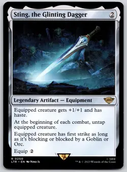 Sting, the Glinting Dagger 250 Universes Beyond: LOTR MTG LP - Image 1