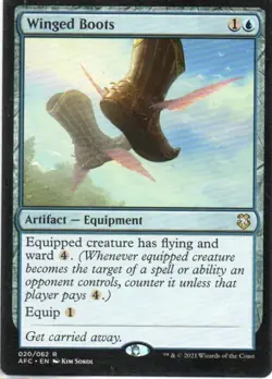 MTG: Adventures in the Forgotten Realms Commander: Winged Boots: LP Condition - Image 1