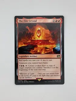 MTG The Fire Crystal - Final Fantasy Crossover - Legendary Artifact FFIII NM BB - Image 1