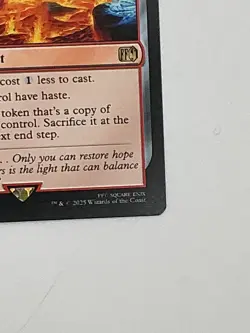 MTG The Fire Crystal - Final Fantasy Crossover - Legendary Artifact FFIII NM BB - Image 4
