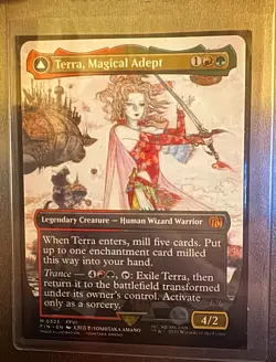 MTG Final Fantasy Terra, Magical Adept Borderless Foil Mythic #323 - Image 1