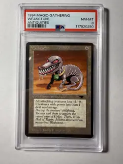 Weakstone Antiquities Regular MTG PSA 8 NM-MT Near Mint to Mint - Image 2