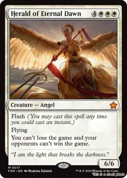 Herald of Eternal Dawn [FDN - 17] Mythic NM - Image 1