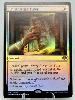 Enlightened Tutor FOIL Dominaria Remastered MTG NM 006 - Image 1