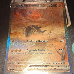 The Pokemon Company Great Tusk ex 246/198 SV01 Rare Holo Full Art Basic SIR - Image 1
