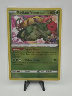 Radiant Venusaur 004/078 Pokemon GO Holo - Image 1