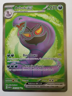 Pokemon TCG Arbok ex 185/165 - Ultra Rare - Scarlet & Violet: 151 English - Image 1