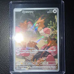 Spearow 151/132 Illustration Rare Mega Evolution Pokemon Holo Near Mint - Image 1