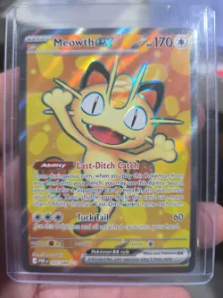 🔥 2026 POKEMON MEOWTH EX FULL ART# 107/088 MEGA EVOLUTION PERFECT ORDER - Image 1