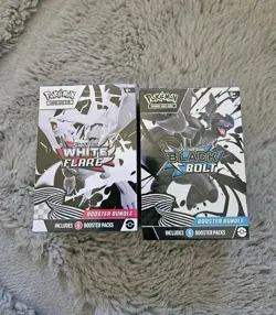 Pokemon Black Bolt and White Flare Booster Bundle Set of 2 Sealed - Image 1