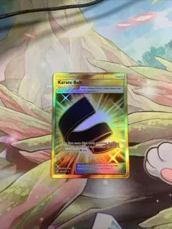 Pokemon TCG Karate Belt Unified Minds 252/236 Holo Secret Rare - Image 1