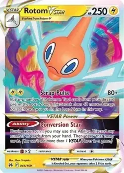 Pokemon - Rotom VSTAR - 046/159 - Full Art - Crown Zenith - NM/M - Image 1