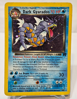 Dark Gyarados 8/82 Holo Rare Unlimited Team Rocket Pokemon 7309 - Image 1