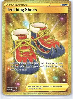 TREKKING SHOES 215/189 SECRET RARE ASTRAL RADIANCE POKEMON HOLO NEAR MINT - Image 1